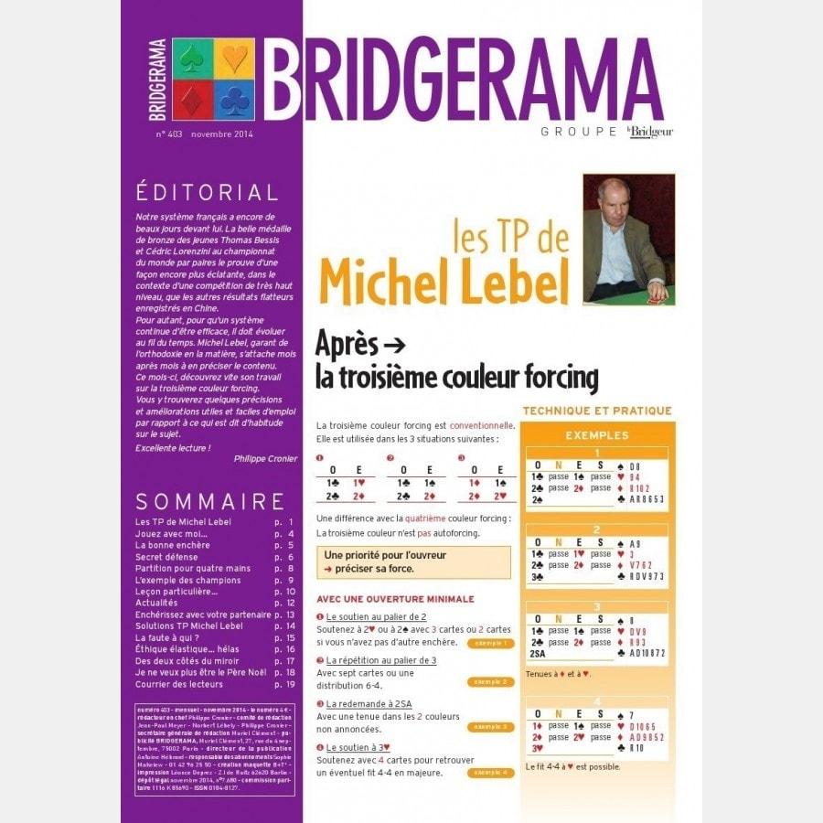 Bridgerama - Novembre 2014 rama_403 Anciens numéros