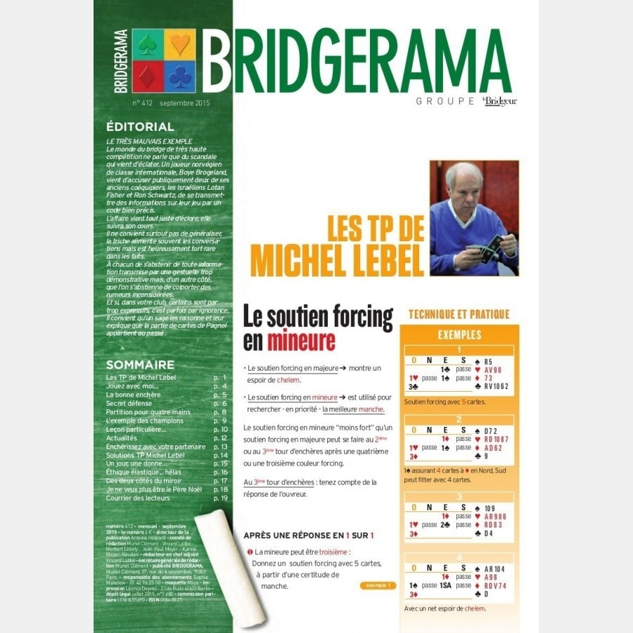 Bridgerama - Septembre 2015 rama_412 Anciens numéros