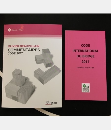 Pack : Code commentaires + code international FFB 2017 PAC1601 Librairie