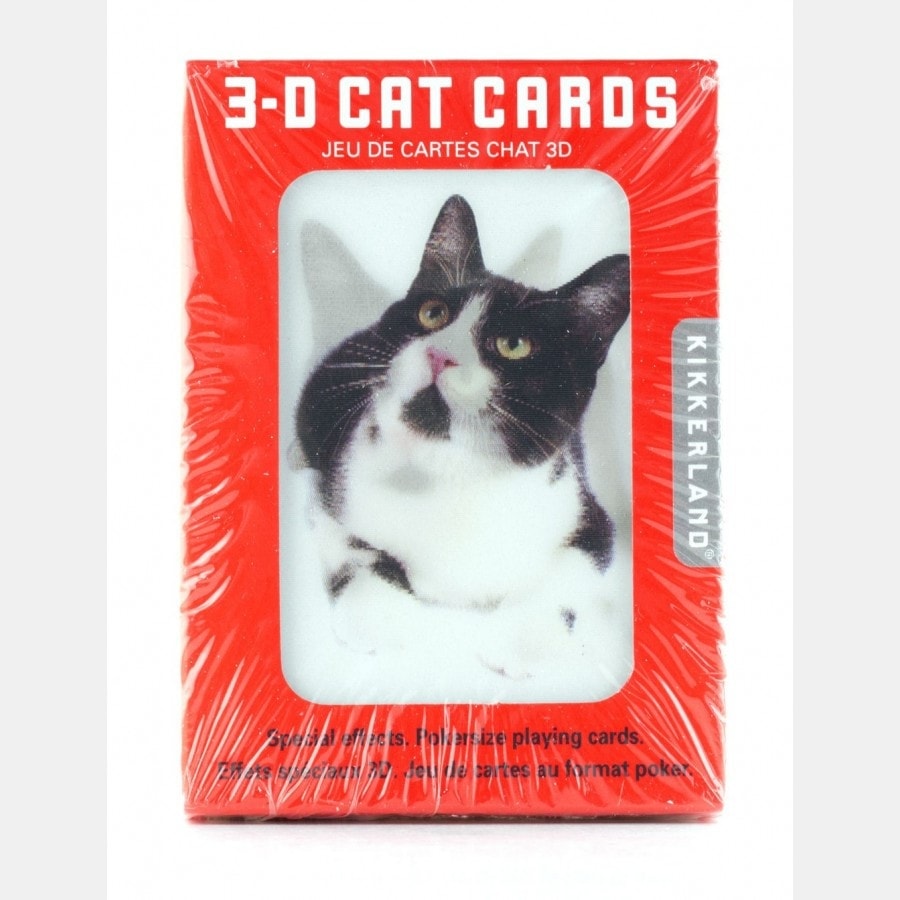 Jeu de cartes chats en 3D CAR7441 Cartes à jouer Jeu de cartes chats en 3D CAR7441 Cartes à jouer