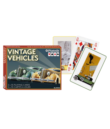 Coffret de cartes Vintage vehicles CAR3500_J Cartes à jouer