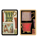 Coffret de 2 jeux de cartes Caspari Salon de thé CAR32006 Cartes à jouer