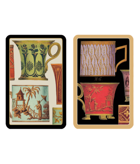 Coffret de 2 jeux de cartes Caspari Salon de thé CAR32006 Cartes à jouer