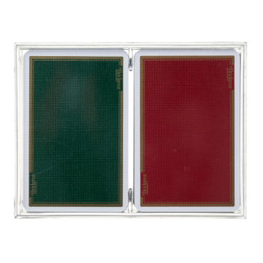 Coffret de 2 jeux de cartes toilées CAR1022A Cartes à jouer