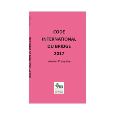 Code international du bridge 2017 LIV2159 Librairie