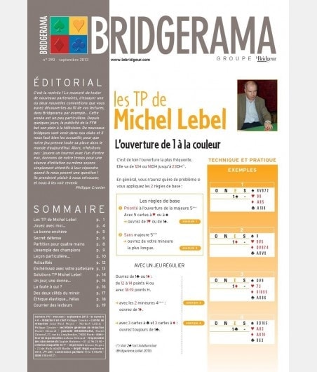 Bridgerama - Septembre 2013 rama_390 Anciens numéros
