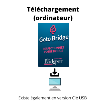 GOTO Bridge - Editions Le Bridgeur - Téléchargement PC et Mac LOG2361T Logiciels de bridge