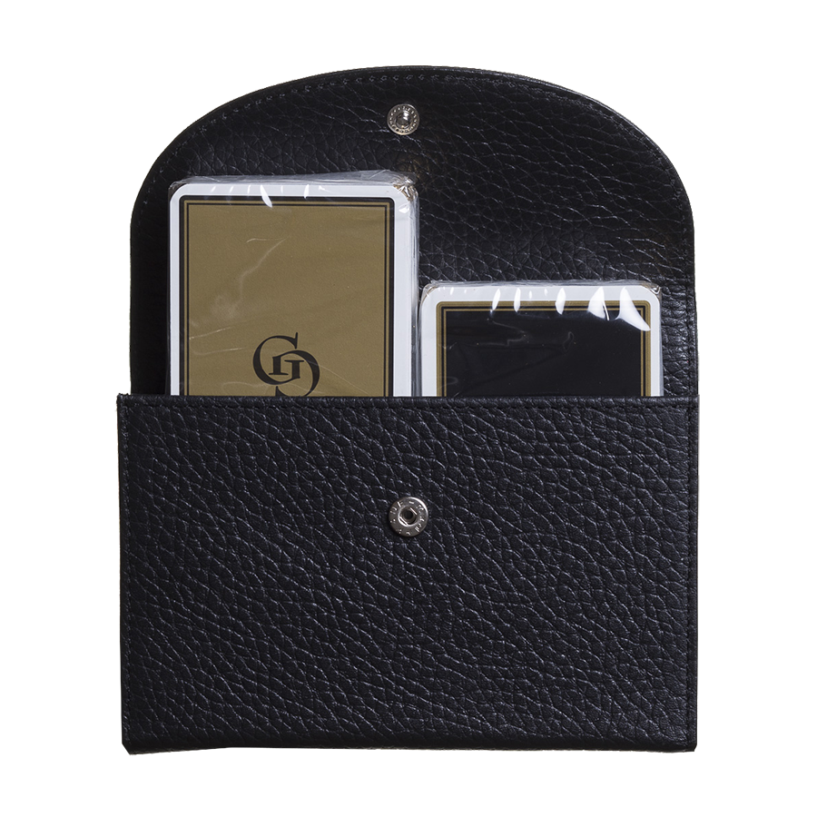 Étui de cartes en cuir noir COF2000 Cartes à jouer Étui de cartes en cuir noir COF2000 Cartes à jouer