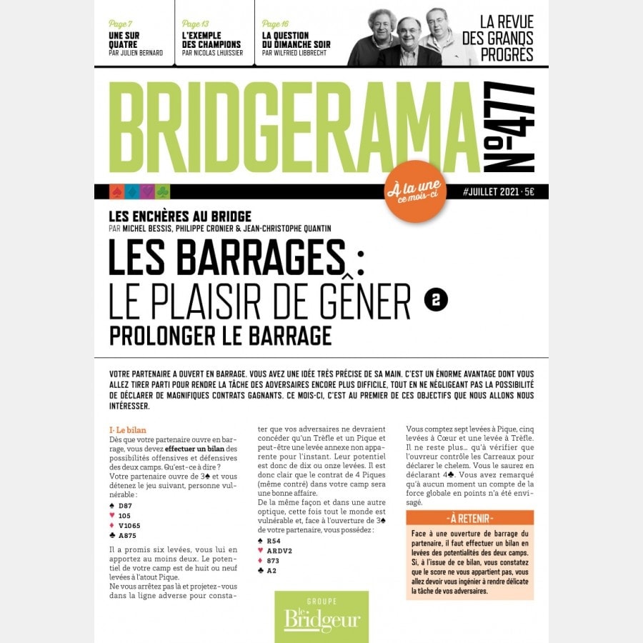 Bridgerama - Juillet 2021 RAMA_PAP477 Derniers numéros BRIDGERAMA