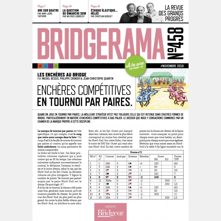 Bridgerama - Novembre 2019 RAMA_PAP458 Anciens numéros Bridgerama