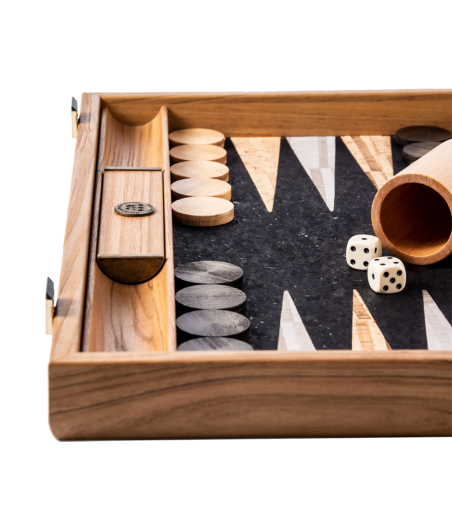 Backgammon en liège Manopoulos 48x30cm BAC3831 Accueil