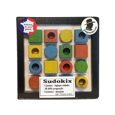 Sudokix: wooden logic game