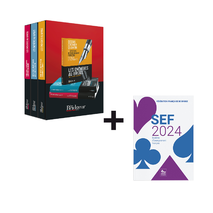 Pack 3 Tomes Les Enchères au Bridge + SEF 2024 PAC2020 Librairie